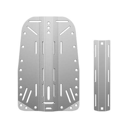 Placa trasera de aluminio de tipo pesado con tanques dobles individuales buceo 5