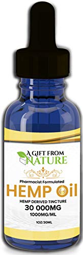30000mg Organic Hemp Extract for Pain Helps with Deep Restful Sleep, Skin & Hair, Pure Natural Ingredients Tincture Drops, Omega 3 6 9, Premium, Non GMO, Made in USA