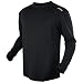 Condor Outdoor Maxfort Long Sleeve Shirt Performance Training Top (Large, Black)