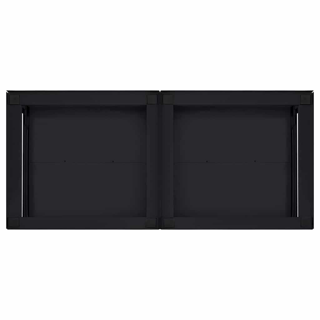 Waschmaschinen-Podest aus Stahl Schwarz 120 x 56 x 52 cm 2 STK. mit verstellbaren Füßen, ergonomisches Zubehör für Waschmaschine und Trockner, reduziert Vibrationen