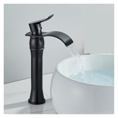 Robinet cascade pour lavabo à poser mitigeur haut laiton chrome