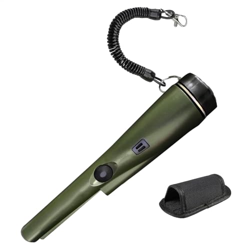 Pinpointer metal detector - Bacchetta del metal detector palmare | 360 ° Rilevamento Poninter Hand Pis Bacchetta | Tester portatile con custodia per la caccia al tesoro interno, all'aperto, pl