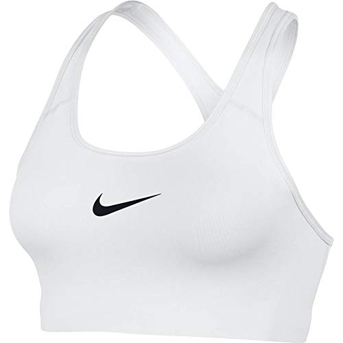 Nike Women's Swoosh Sports Bra (Small) White