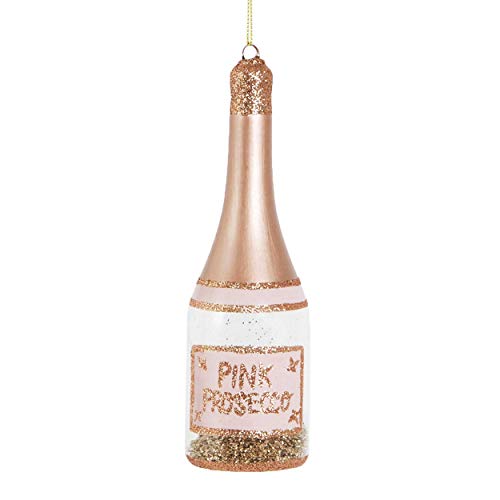 Image of Sass & Belle Lets Celebrate Pink Prosecco Shaped Bauble