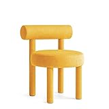 Pratique et stable. Chaise de salle à manger moderne jaune pour la maison et l\'hôtel, tabouret créatif de luxe pour s\'habiller et les loisirs