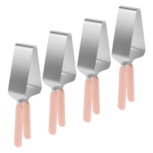 Healifty 4Pcs Stainless Steel Cake Slicer and Server Professional Party Cake Cutter for Weddings Gatherings and Banquets Effortless Slicing Easy to Clean Stain Resistant Design