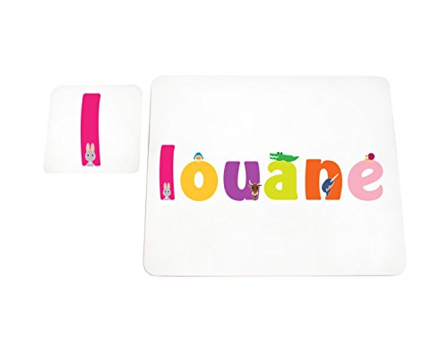 Napperon Louane anti-taches avec coaster pour protéger vos tables des repas