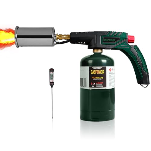 Gospowor POWERFUL Grill Torch Charcoal Starter, Propane Searing Torch, Charcoal Lighter, Fire Starter, Sous Vide,Kitchen Lighter, BBQ Grill Torch Gun, Cooking Torch (Fuel Not Included)