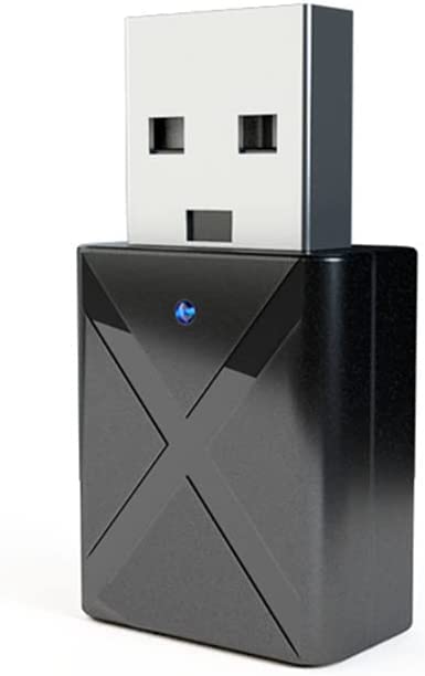 Receptor Auxiliar Bluetooth 5.0, Mini Adaptador inalámbrico Bluetooth para Coche, Adaptador 2 en 1 Bluetooth Jack de 3,5 mm