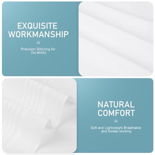 Image of URAQT Men's Handkerchiefs, Soft Gents Hankies Set