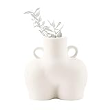 Elegantes Design: Weibliche Körperform Keramik Blumenvasen, 3D-Modelle Keramikvase, modern und stilvoll, ideal für die Dekoration von Wohnaccessoires zu Hause.