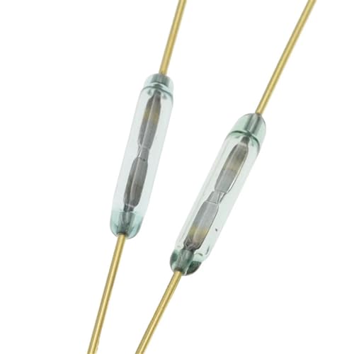 Interruptores magnéticos de vidrio verde 1,8x10mm en pack de 5 unidades para proyectos 4