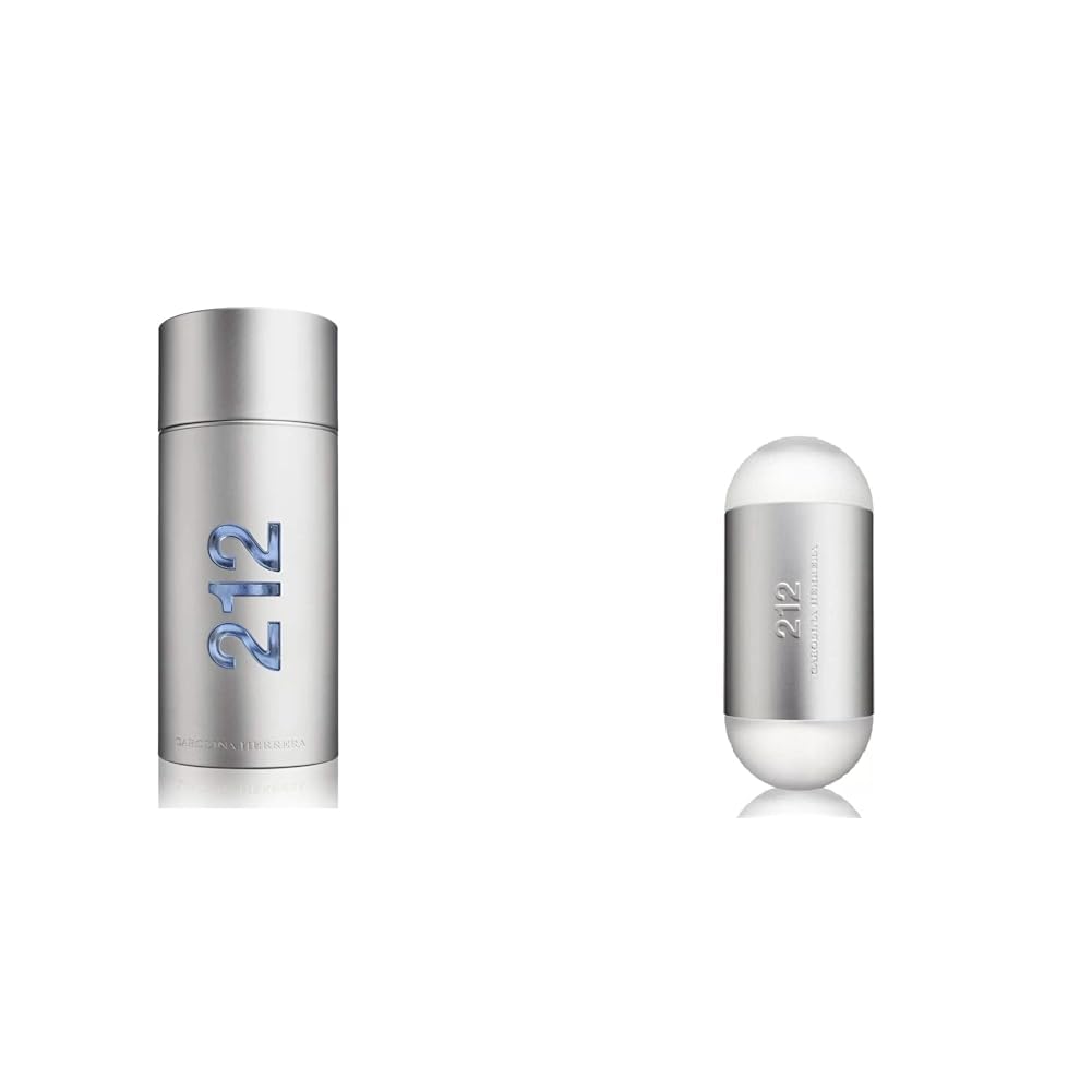 Carolina Herrera212 By Carolina Herrera For Men. Eau De Toilette Spray, 3.4 Fl. Oz & 212 Nyc Fragrance For Women - Floral Notes - Sensual And Feminine Scent
