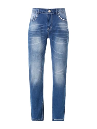 Jean homme regular coupe droite en denim stretch classique - 4