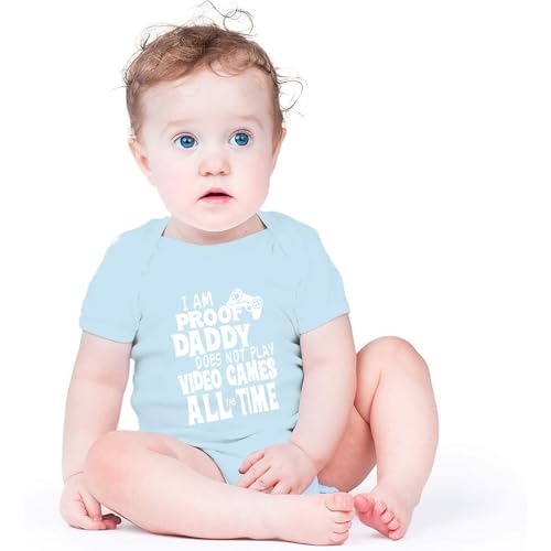 Image of Hi Daddy Bodysuit for Baby Hello Daddy Pregnancy Announcement for Husband I Love Daddys Baby Romper