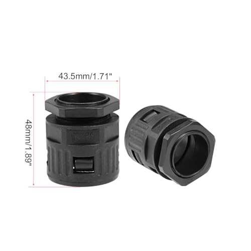 Collier de serrage pour tube ondulé support plastique AD34.5-M32 uxcell