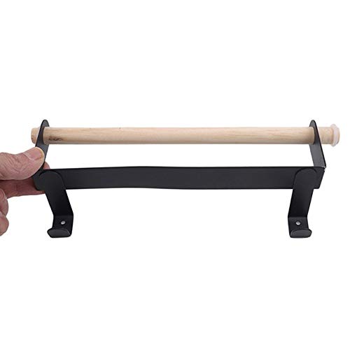 Porte-serviettes mural compact pour cuisine et salle de bain en métal
