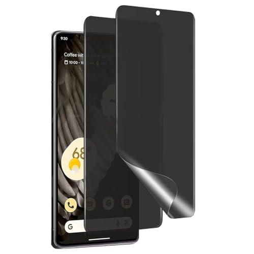 Negugew 2 Pack Privacy Screen Protector For Google Pixel 7 Pro Ultra-Thin Anti-Spy Soft TPU Hydrogel Film (Not Tempered Glass)[Face ID Unlock Compatible]