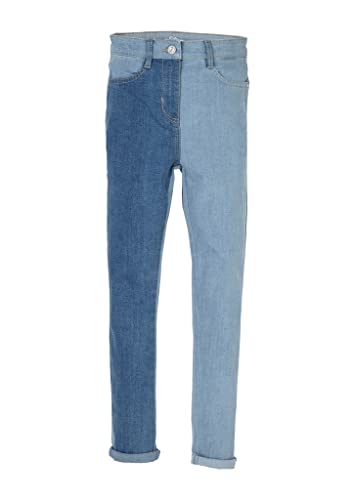 Pantalones largos treggings de algodón elástico niña 170 cm azul claro