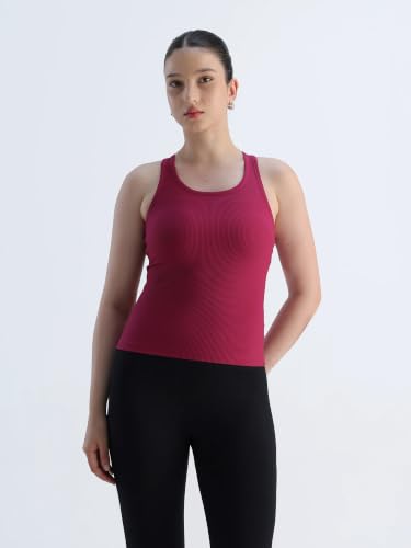 Image of CAVA Tank Us Later Women's Ribbed Tank Top | Sleeveless Activewear with Built-in Bra | Full Length, Stretchable, Moisture-Wicking