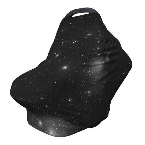XZDHYZ Black and white galaxy Versatile full-print Stroller Chair Cover/Nursing Cover, specially designed for your baby