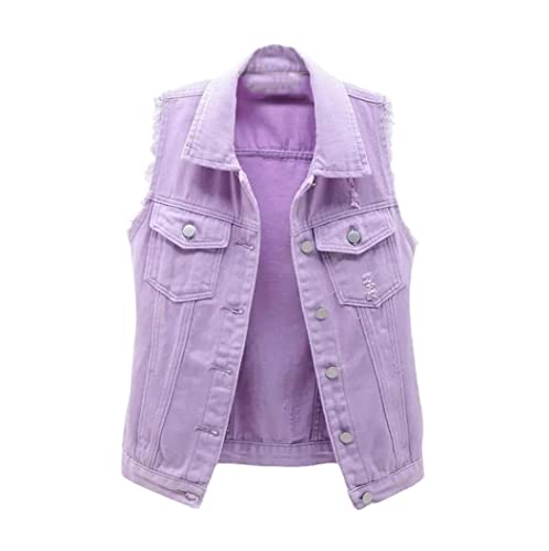 Gilet en jean sans manches pour femme idéal pour les journées d'automne