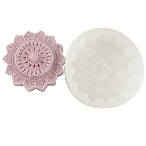 Geavonyg Cortador De Galletas Fondant Molde para Pasteles Silicona Calidad Alimentaria Moldes Navideños Patrón En Relieve Vintage Moldes Pasta Respetuosos con Medio Ambiente