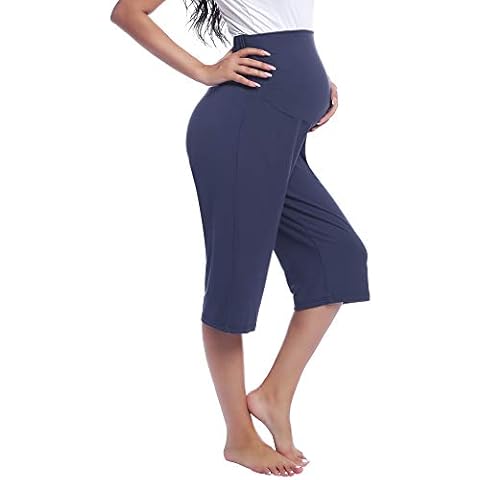 Amorbella Women's Maternity Capri Pants for Comfort Cover