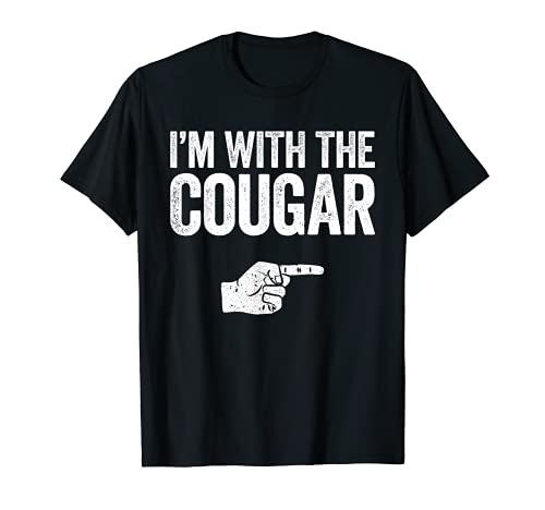 I'm With The Cougar T-Shirt Matching Cougar Costume T-Shirt