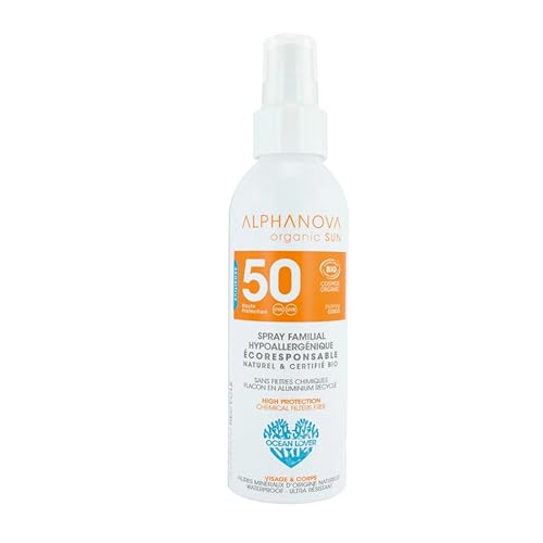 Protector Solar Familiar SPF 50 Botella Reciclada Alphanova 150gr