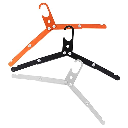 Levemolo 3pcs Stainless Steel Hangers Outdoor Drying Rack Shorts Hanger Skirt Hangers Travel Drying Hangers Multi Functional Pants Rack Foldable Drying Rack Clothes Hangers for Travel