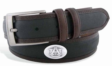 ZeppelinProducts UAU-BBLPS-BLK-46 Auburn Concho Two Tone Leather Belt44; 46 Waist