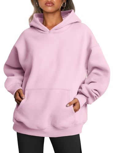 Image of Trendy Queen Women Oversized Hoodies Fall Outfits | Gentle Skin Feel, Aesthetic Drop Shoulder, Large Kangaroo Pocket, Seamless Daily Outfit Match