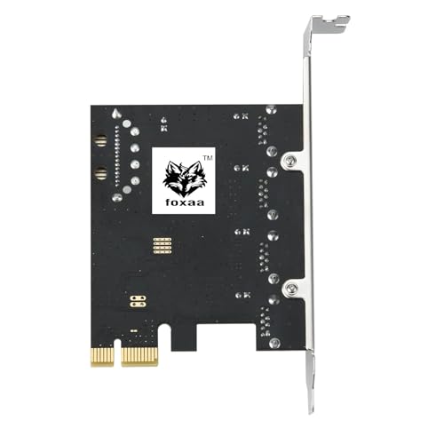 Image of PCI Express 4-Port USB 3.0 Expansion Card - Based on VIA VL805 Chipset | PCIe Adapter with SATA Power for Desktop PC | Supports Windows /Linux
