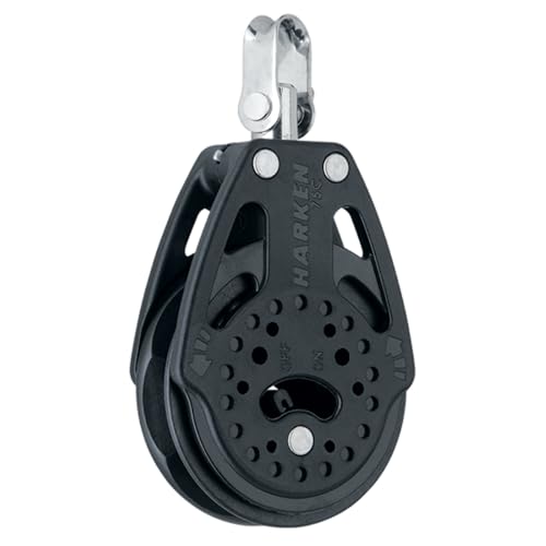 Poulie Carbo Ratchet Block Harken 2670 75mm Swivel pour cordage de voilier