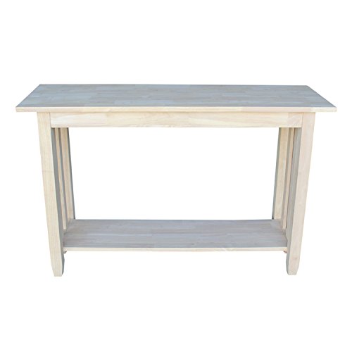 International Concepts Mission Sofa Table, Unfinished #TOP1