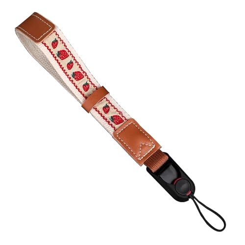Correa para cámara resistente de algodón rojo compatible con réflex y mirrorless 2