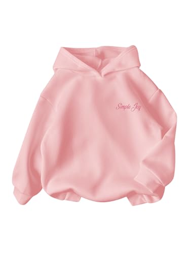 Girl's Letter Floral Hoodies Long Sleeve Hooded Sweatshirts Cute Hoodies Pullover Fall Outfits2