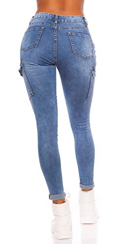 Miss RJ Jeans da donna a vita alta, con tasche