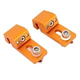 GOWENIC Verstellbare Klauenklemmen aus Aluminium, Präzises CNC-Bearbeitungszubehör, 2 Stück T-Schiene, Perforierte Seitliche Druckplattenklemme