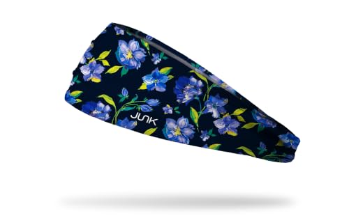 Image of JUNK Brands Big Bang Lite Floral Headband - Moisture-Wicking, Performance Fabric, Non-Slip, Sports Sweatband for Men & Women