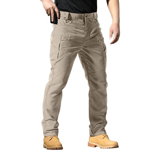 Men's Casual Loose Fit Outdoor Pants Lightweight Durable Work Hiking Cargo Pants for Sports and Daily Wear