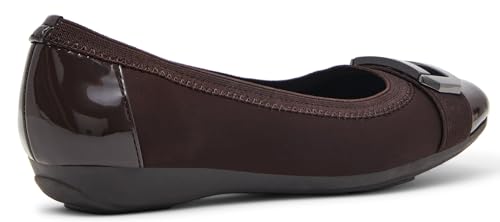 Image of Anne Klein Uplift Flats for Women - Textile Upper and Lining - Stretch Collar - 90 Flexibility - Square Cap Toe