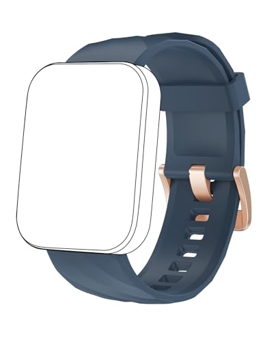 RUIMEN Correa de reloj inteligente D1, correas de repuesto impermeables ajustables de silicona suave para reloj inteligente D1 (Azul)