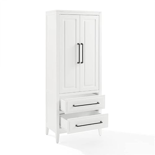 Crosley Furniture Genevieve Storage Pantry, White #TOP4