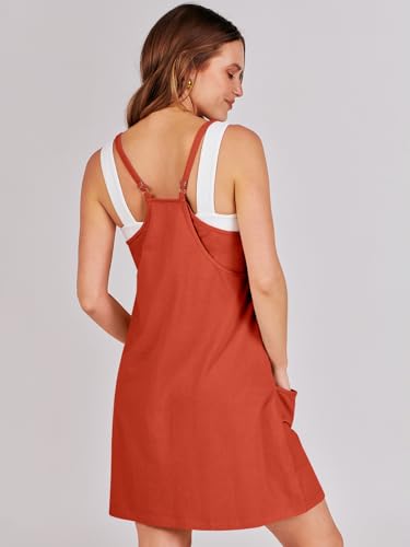 Image of ANRABESS Women Athletic Dress Summer Tennis Workout Active Sports Mini Romper Dress Built in Shorts Travel Vacation Clothes