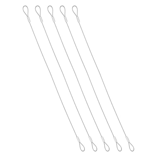 PATIKIL 1mmD x 12�C���`L �A�E�g�h�A���s�p�Z�L�����e�B�P�[�u�� 5���� 304�X�e�����X�X�`�[�������S���C���[���[�v �ו�����h�~�P�[�u�� ���[�v�G���h�t�� ���]�� �I�[�g�o�C �z�[���f�R���[�V�����p �V���o�[