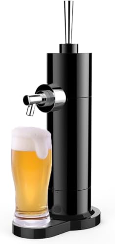 Dispensador portátil de cerveza de barril con grifo, mini generador de espuma para barriles de cerveza fresca.