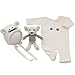 3PCS Baby Photo Prop Set, Newborn Photography Prop, Soft Knitted Romper Hat Rat Doll Set Baby Boy Girl Photo Outfits White