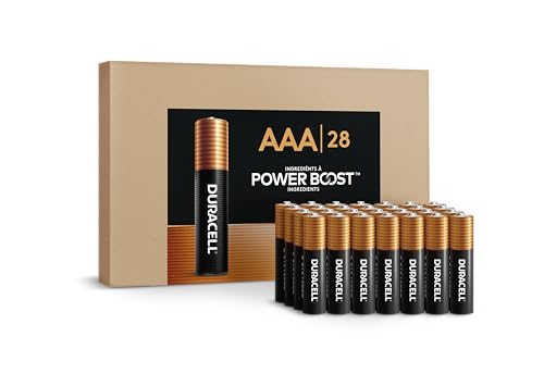 Duracell Coppertop AAA Alkaline Batteries with POWER BOOST Ingredients, 28 Count, Long-Lasting...